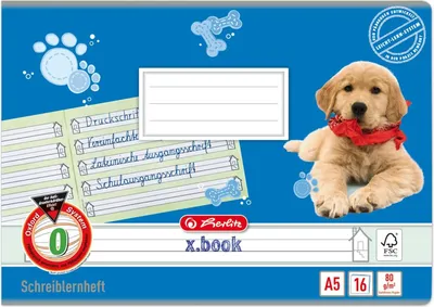 Produktbild von Herlitz Schreiblernheft DIN A5 quer Lineatur 0
