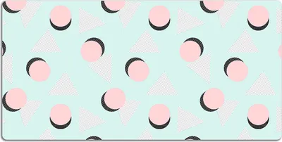 Produktbild von Schreibtischmatte Tischunterlage 100x50 cm Mauspad - Räder und Dreiecke