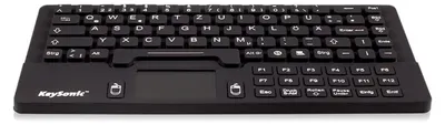 Produktbild von KeySonic KSK-5031IN (DE) Industrie Tastatur, USB, Touchpad +2 Maustasten, schwarz, wasserdicht IP68