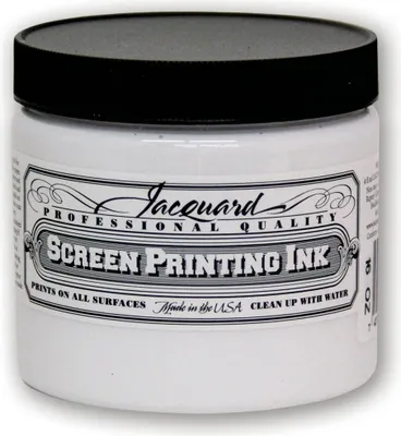 Produktbild von Jacquard Siebdruckfarbe 470 ml weiß - professionelle Hobbyfarbe