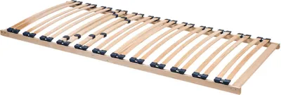 Produktbild von Stabiler Lattenrost 90 x 200 cm, Holzlatten aus 100% Buche, Kopfteil nicht verstellbar, für jedes Bett und jede Matratze kompatibel, 24 Federleisten mit Verstärkung im Schulterbereich
