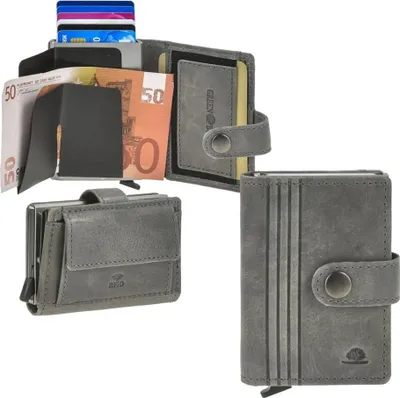 Produktbild von Greenburry Vintage Geldbörse RFID Schutz Leder 7.5 cm