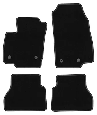Image de Tapis de sol en moquette pour Ford B-MAX 2012-2017 (monospace) – jeu 4 pièces, noirs, sur mesure – Wielganizator BASIC