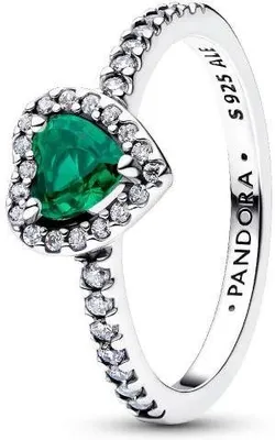 Produktbild von Pandora Elevated Mint Green Heart Ring 198421C08 Damenring, Ringgröße:50