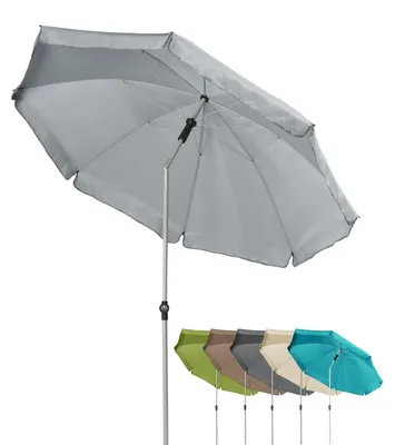 Produktbild von Doppler Active Auto Tilt 200 Gartenschirm Ø 200 cm – komfortable Schieber-Automatik, knick- & höhenverstellbar, UV-Schutz LSF 50+, wetterfestes Polyes