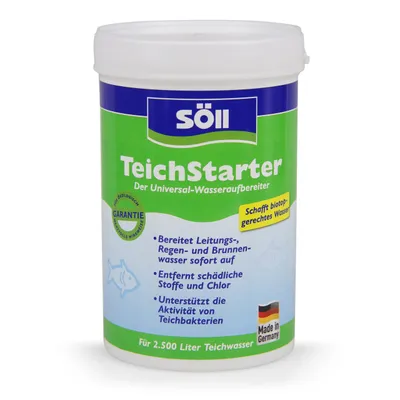 Produktbild von Söll 81796 TeichStarter Wasseraufbereiter 250 g für Gartenteich, Koiteich, Schwimmteich