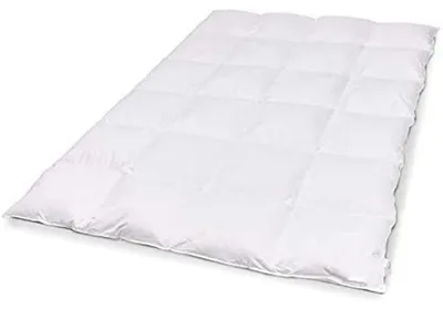 Produktbild von n Leichte Bettdecke 150x200cm 4-Jahreszeiten-Bettdecke Winterbettdecke weiße Steppdecke mit Eckschnalle