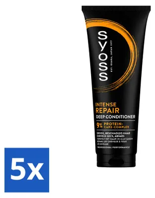 Imagen del producto de 5 unidades de acondicionador Syoss Intense Repair, 250 ml cada uno. Paquete económico