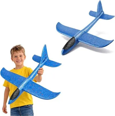 Image de Avion en plastique - Kit de montage - Jouet d'extérieur - Système d'assemblage simple par emboîtement - 49 x 49 x 12 cm