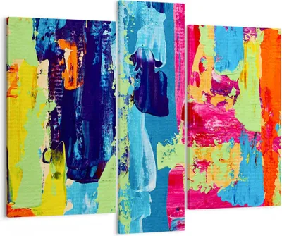 Produktbild von Bild auf Leinwand - Leinwandbild - Abstraktion Design Grafik - 95x80cm - Wand Bild - Wanddeko - Leinwanddruck - Bilder - Kunstdruck - Wanddekoration - Leinwand bilder - Wandkunst - CB95x80-3131