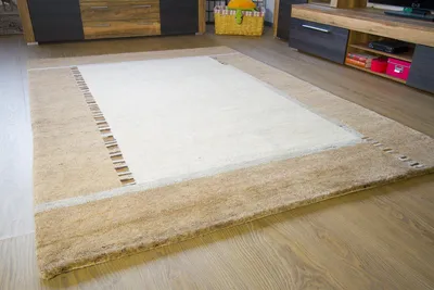 Produktbild von Natur Pur Teppich Heaven - Handarbeit aus reiner Schurwolle - Gabbeh Teppich beige sand