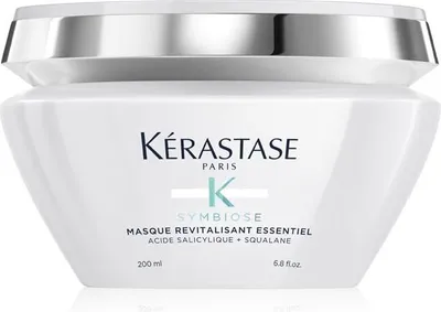 A white jar of hair mask with a silver lid.