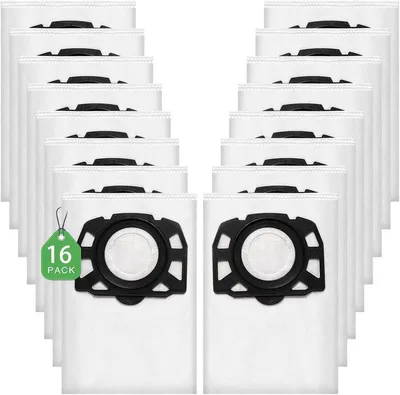 Productafbeelding van PromoHome® 16 stuks stofzuigzakken voor Kärcher WD2Plus/WD3/KWD1-KWD3/MV3/SE4001/SE4002 - Vervanging voor 2.863-314.0