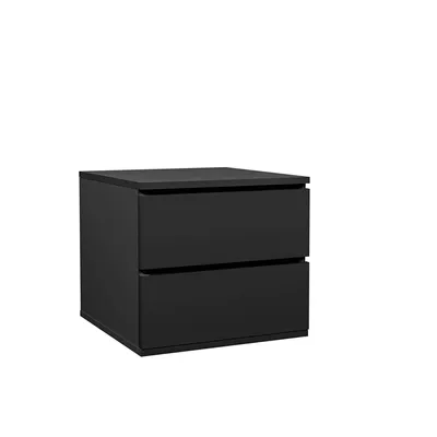 Produktbild von Schubkasteneinsatz Schwarz 45x40x45 cm, Zubehör für Kleiderschrank, Kommode mit 2 Schubladen
