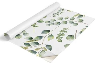 Obrázek produktu pro Fólie na nábytek Tulup – samolepicí fólie na nábytek – samolepicí fólie 75 x 150 cm – fólie na skříně – fólie na nábytek – fólie do kuchyně – voděodolná – omyvatelná – samolepicí – bez vzduchových bublin – botanické listy