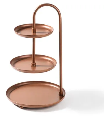 Image de Accessoire décoratif Objet déco en métal cuivré diamètre 20 cm hauteur 32 cm