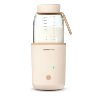 Produktbild von Vulpes Goods® ELITE Kabelloser Flaschenwärmer Baby 330 ml - Tragbarer Babyflaschenwärmer mit Akku 13.500 mAh | Aufladbarer Milchwärmer, Babykostwärmer