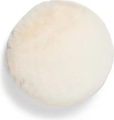 Produktbild von Essenza Kunstfell Zierkissen Mads Furry Farbe Vanilla Größe 45 cm round