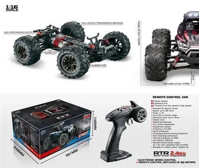 Zdjęcie produktu dla Absima 16005 Sand Buggy "X TRUCK" 1:16 4WD RTR czarny/czerwony