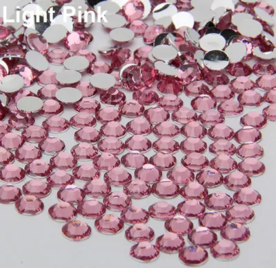 Produktbild von 2000 Stück Harz-Strasssteine mit flacher Rückseite zum Selbermachen, für Handyhüllen, Nagelaufkleber, 2/3/4/5 mm-Hell-Pink,2mm
