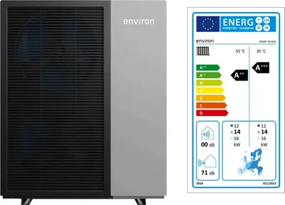 Produktbild von EcoHeat Monoblock Wärmepumpe R32 – 6 bis 24 kW wählbar - 18 kW
