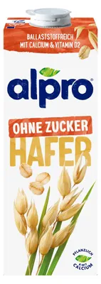 Zdjęcie produktu dla Alpro napój owsiany bez cukru UHT wegański i bez laktozy 1000 ml