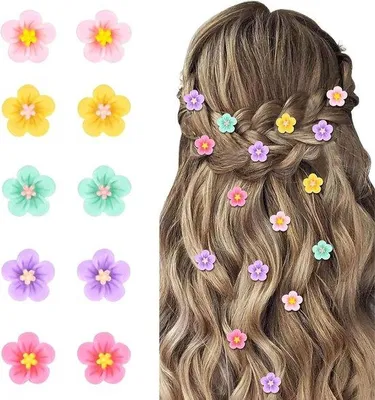Productafbeelding van Kleine bloemhaarspeldjes - 10 stuks voor meisjes en vrouwen - stijlvolle haaraccessoires