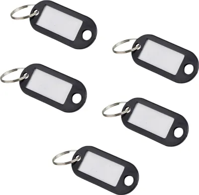 Image de Lot de 5 portes-étiquettes, noir, 50x20mm - THIRARD