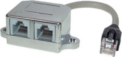 Produktbild von cat. 5e Patchkabeladapter Ethernet/Ethernet 0,1 m