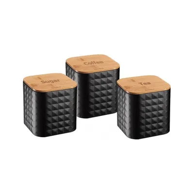 Produktbild von Klausberg Set mit 3 Behältern für Kaffee, Tee und Zucker KB7484