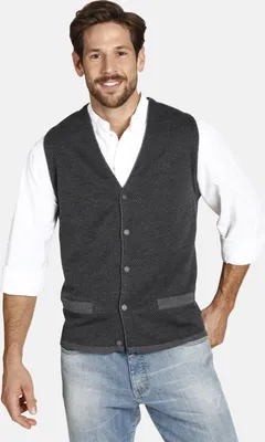 Produktbild von Jan Vanderstorm Strickweste TANE Herren 1615 grau 52/54