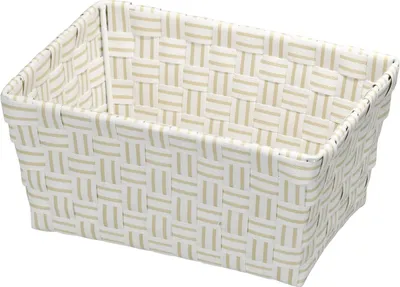 Produktbild von Wenko 20972100 Badkorb Salsa Rechteck, Weiß / Beige; 20972100