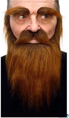 Zdjęcie produktu dla Mama Bigote i broda do brwi brązowy brązowy jeden rozmiar