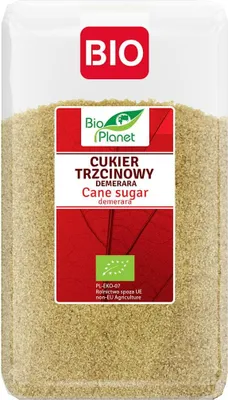 CUKIER TRZCINOWY DEMERARA BIO 1 kg - BIO PLANET