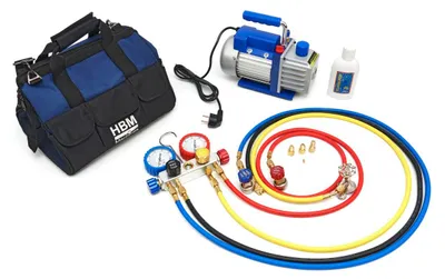 Produktbild von Wasserpumpe 1-Traps mit 2-fach-Manometer-Set (85 l)