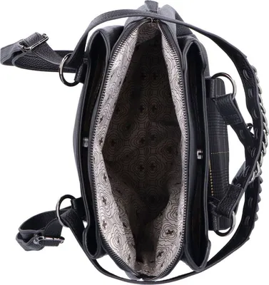 Produktbild von Rieker Damen Rucksack Schultertasche Handtasche coole Akzente H1036, Farbe:Schwarz