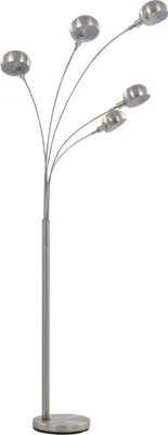 Produktbild von vidaXL Stehlampe 200 cm 5 x E14 Silbern
