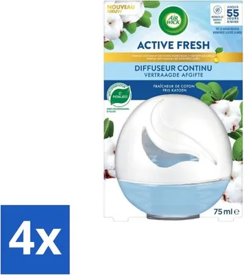 Image de Air Wick – Désodorisant – Boule décorative en coton – 75 ml - Pack économique - 4 pièces