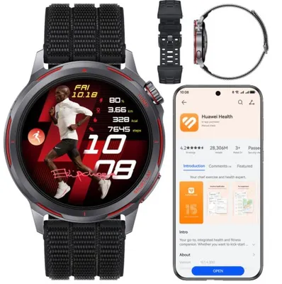 Zdjęcie produktu dla Huawei WATCH GT Runner 2, 3,35 cm (1.32"), AMOLED, Ekran dotykowy, GPS, 34,5 g