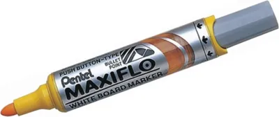 Image de Marqueurs pour tableaux blancs Maxiflo 2,5mm pointe ogive jaune Paquet de 12