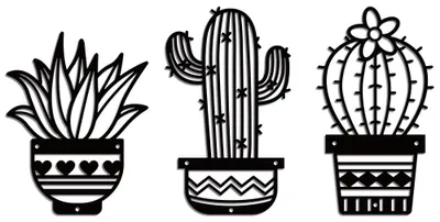 Immagine prodotto di Solidchoice - Decorazione da parete in metallo a forma di cactus, ideale per interni