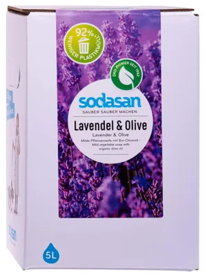 Immagine prodotto di Sapone liquido lavanda oliva, 5 Litri, sapone mani naturale, lavanda
