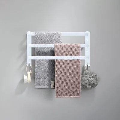 Obrázok produktu pre Hliníkový držiak na uteráky do sprchy, 3-vrstvový nástenný držiak
