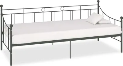 Obrázek produktu pro Rám denní postele šedý kov 90 x 200 cm