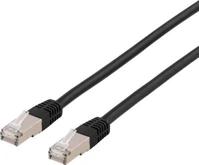 Produktbild von Deltaco STP-610SAU, 10 m, Cat6a, U/FTP (STP), RJ-45, RJ-45, Schwarz