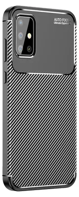 Produktbild von Handy Hülle für Samsung Galaxy A51 Carbon Look Cover Case Schutzhülle Farbe: Schwarz