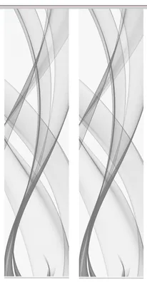Produktbild von VISION S PACOLIA Schiebegardine, halbtransparente Bambus-Optik, 260x60 cm, grau,