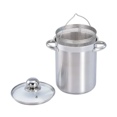 Produktbild von Stolze Stahl Waren Party/Aspargus POT Kochtopf inkl. Deckel, Edelstahl, 16 cm Durchmesser, Induktionsherd-geeignet