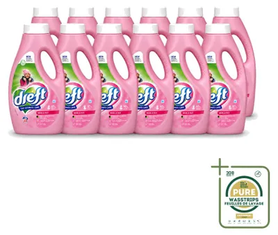 Produktbild von 12 x Dreft Wol & Feinwaschmittel für Wolle und Seide – 990 ml - Vorratspackung - 12 Stücke