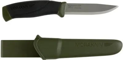 Produktbild von Morakniv Companion MG, Camper/scout, Absetzpunkt, Kohlenstoffstahl, Grün, 1 Werkzeug, 21,4 cm